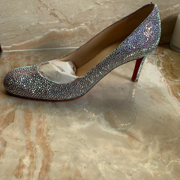 Christian louboutin Swarovski crystal heels 38.5 - Picture 1 of 4
